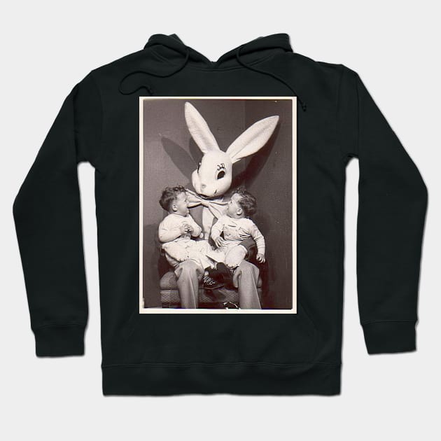 Evil Easter Bunny with twins Hoodie by Tainted